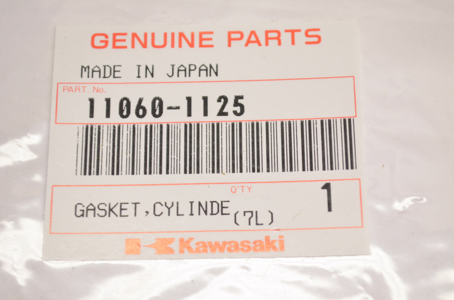 OEM Kawasaki 11060-1125 Cylinder Base Gasket NOS