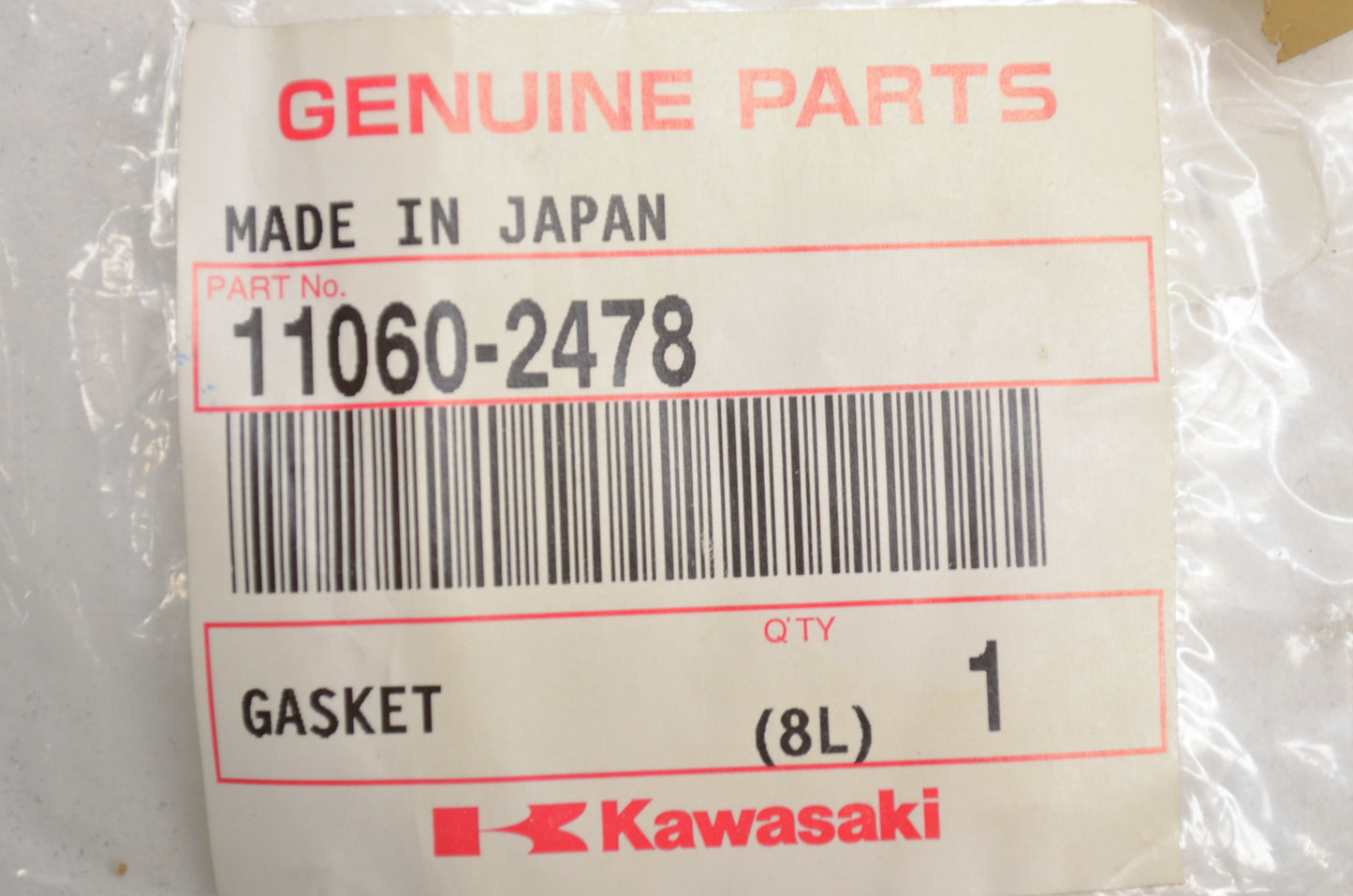 OEM Kawasaki 11060-2478 Gasket NOS