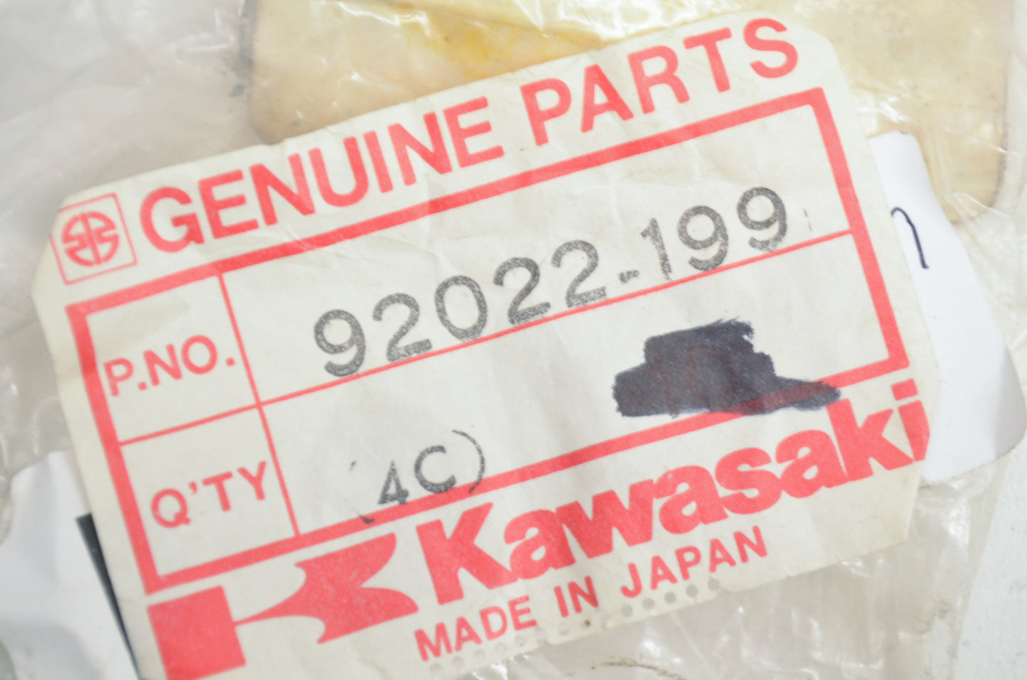 OEM Kawasaki 92022-199 Plain Washer (OPT) NOS