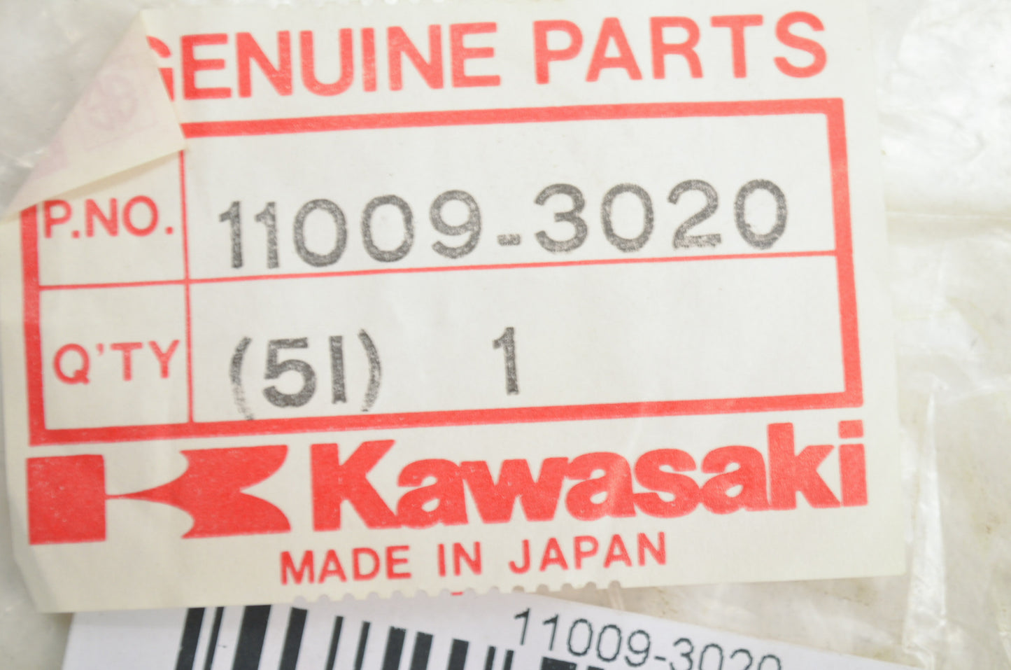 New OEM Kawasaki 11009-3020 Fuel Tank Cap Gasket NOS