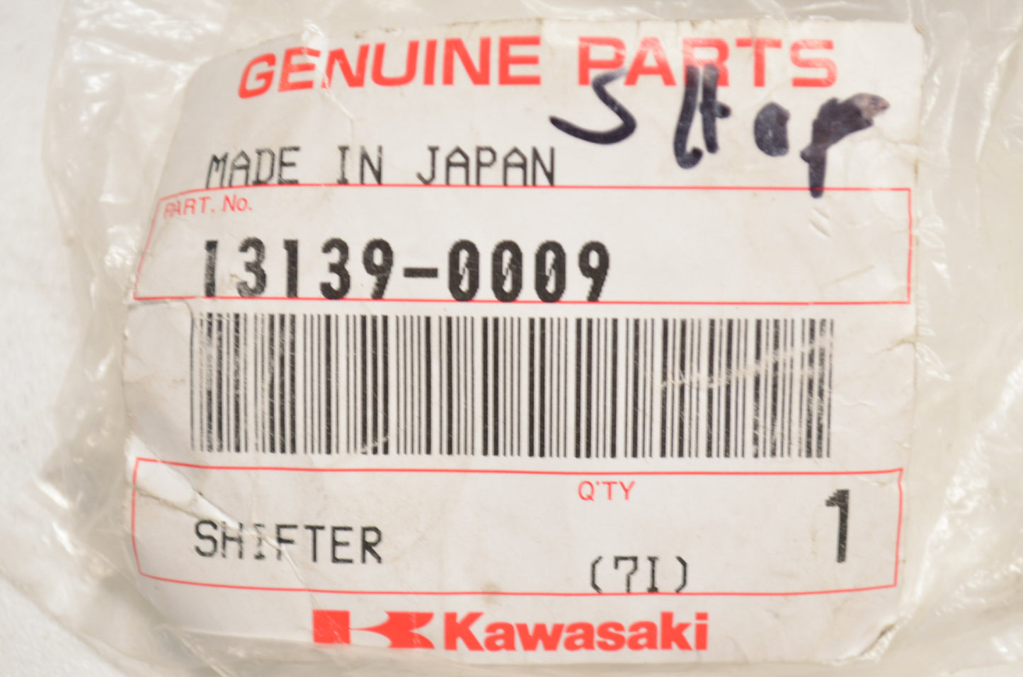 OEM Kawasaki 13139-0009 Shifter NOS