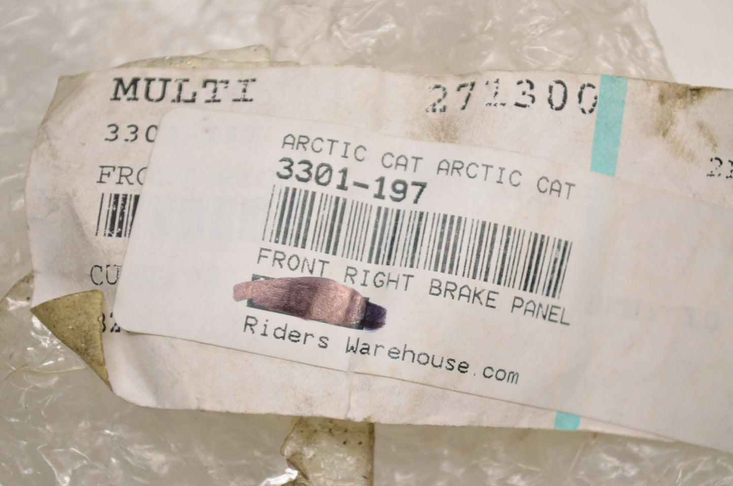 OEM Arctic Cat 3301-197 Front Right Brake Panel NOS