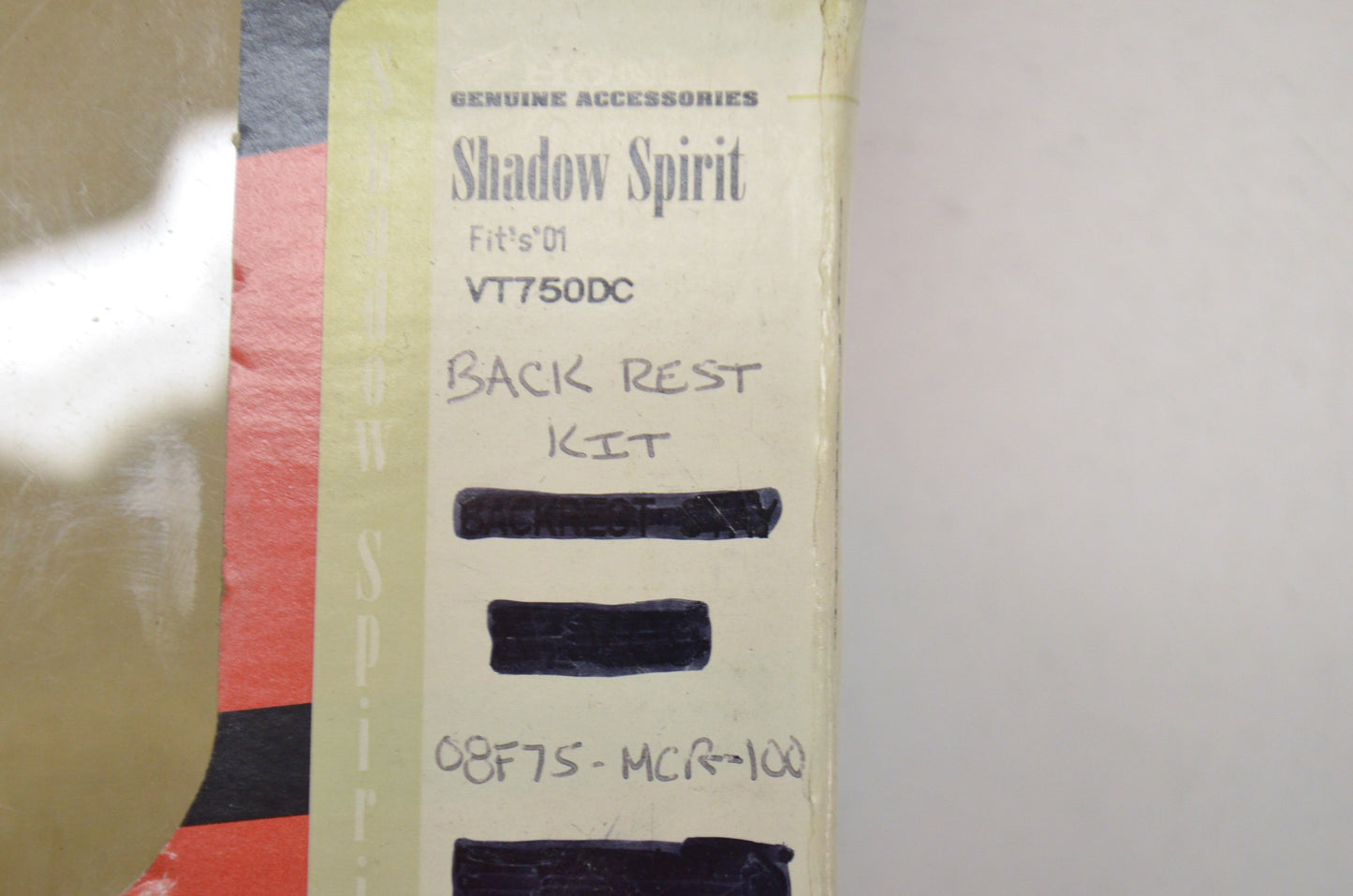 Shadow Spirit Back Rest NOS