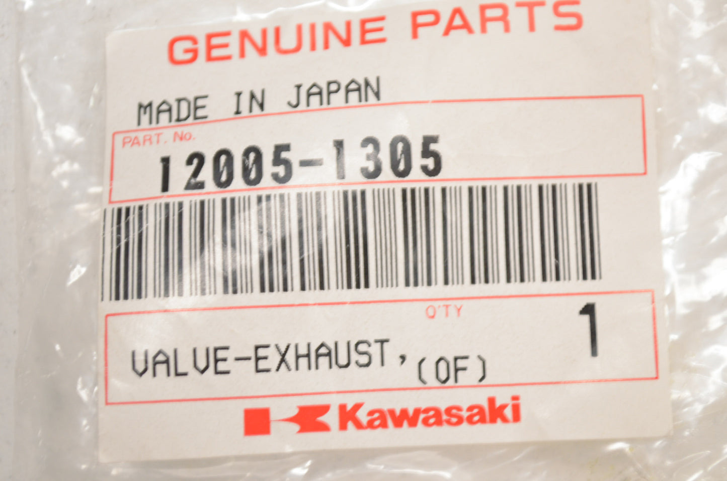OEM Kawasaki 12005-1305 Right Exhaust Valve NOS