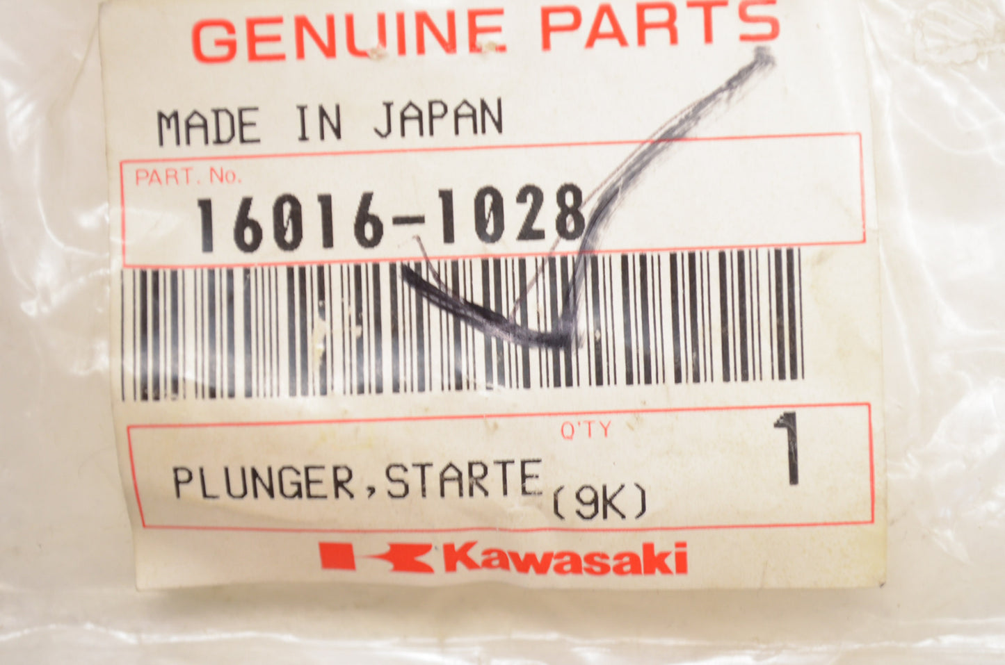 New OEM Kawasaki 16016-1028 Starter Plunger NOS