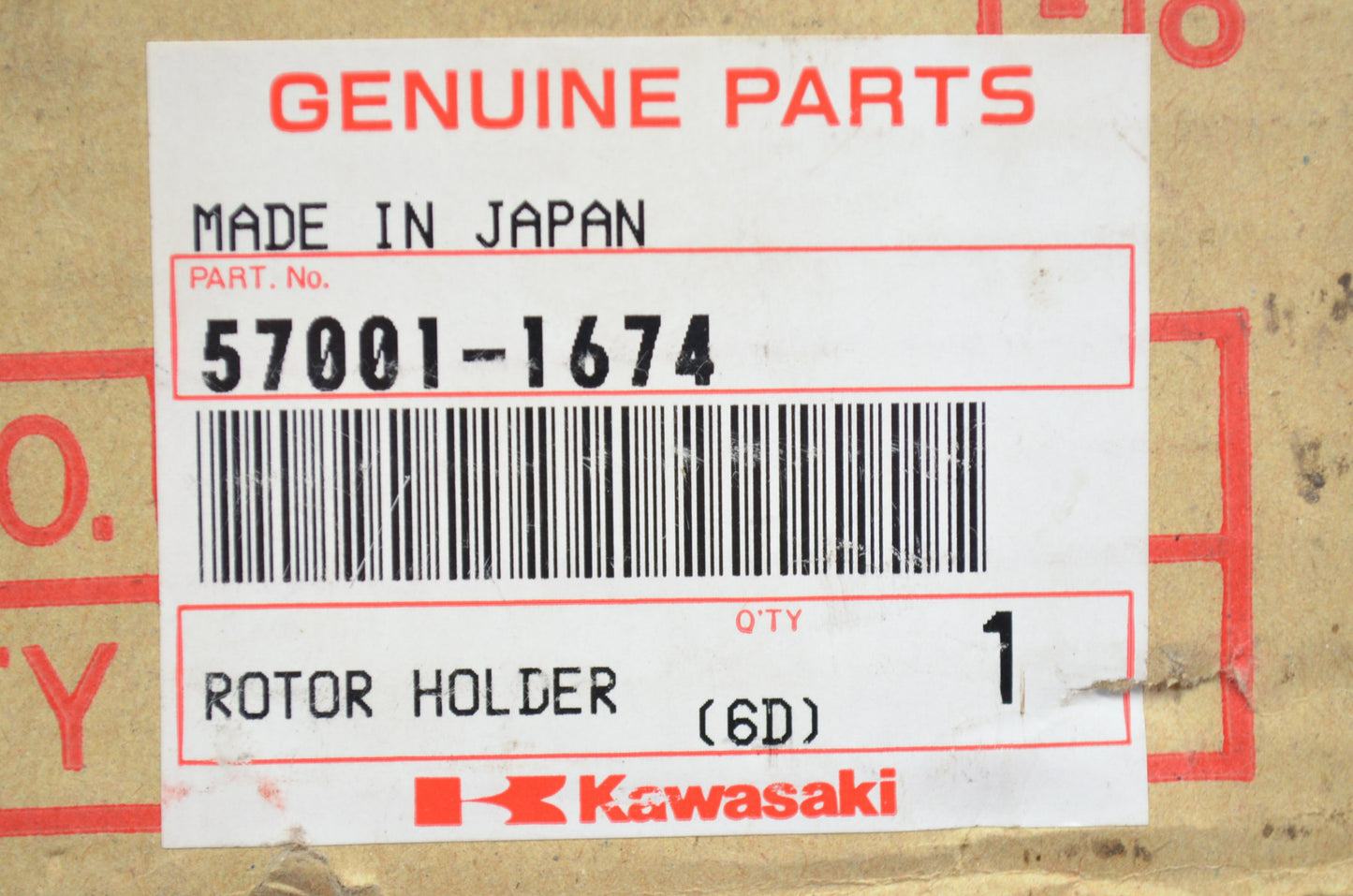 OEM Kawasaki 57001-1674 Rotor Holder NOS