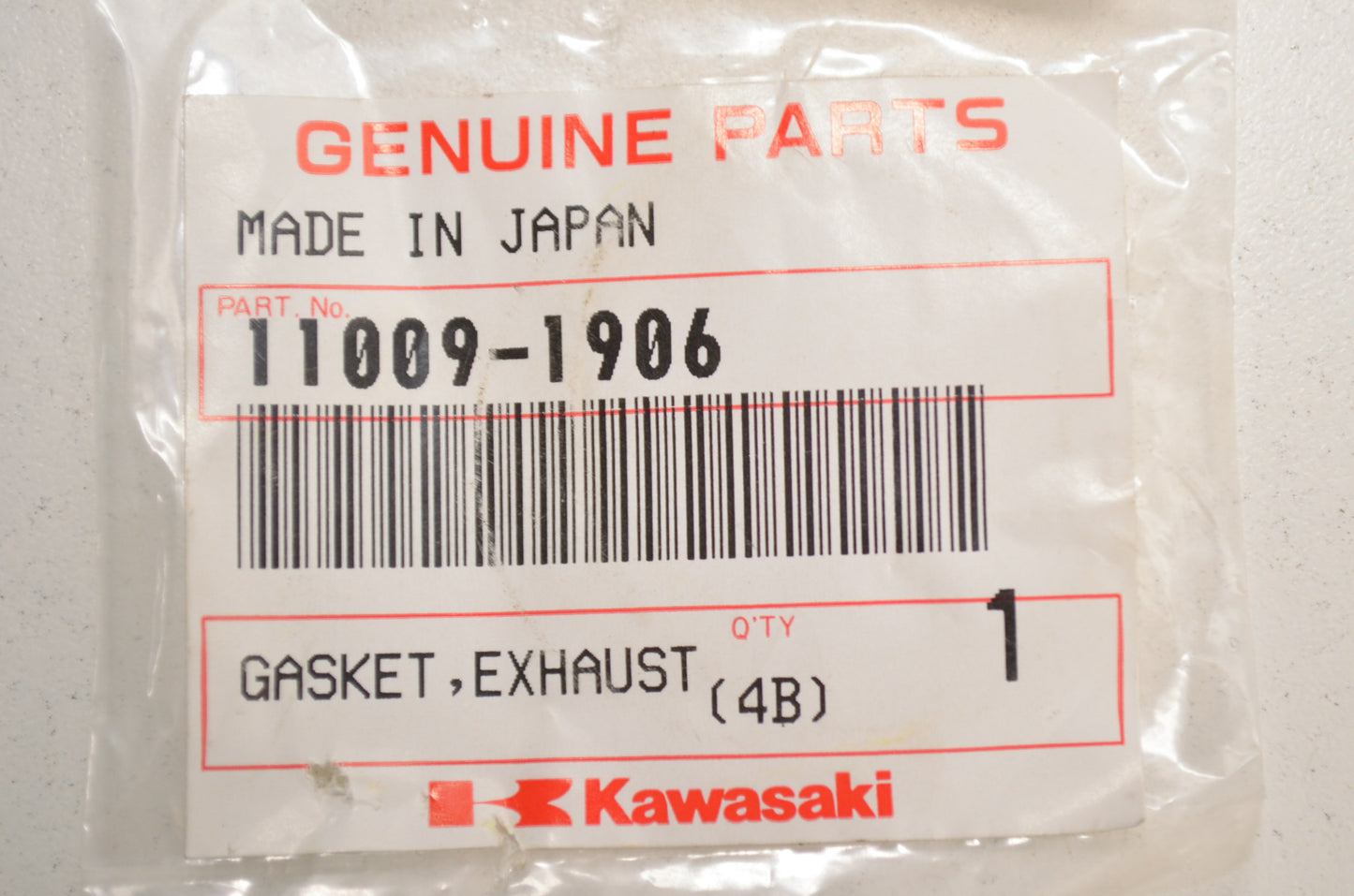 OEM Kawasaki 11009-1906 Exhaust Pipe Holder Gasket NOS