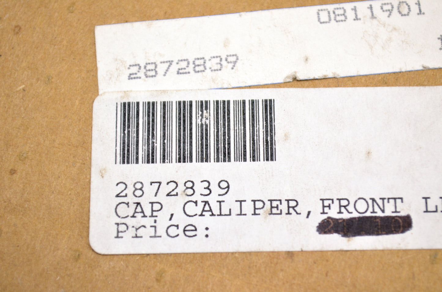 OEM Victory 2872839 Front Left Brake Caliper Cap NOS