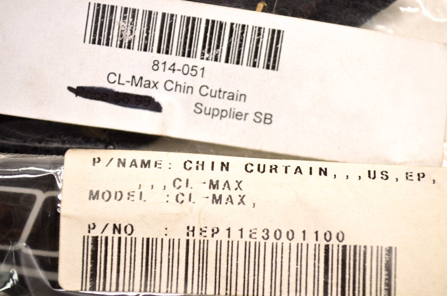New HJC CL-Max Chin Curtain NOS