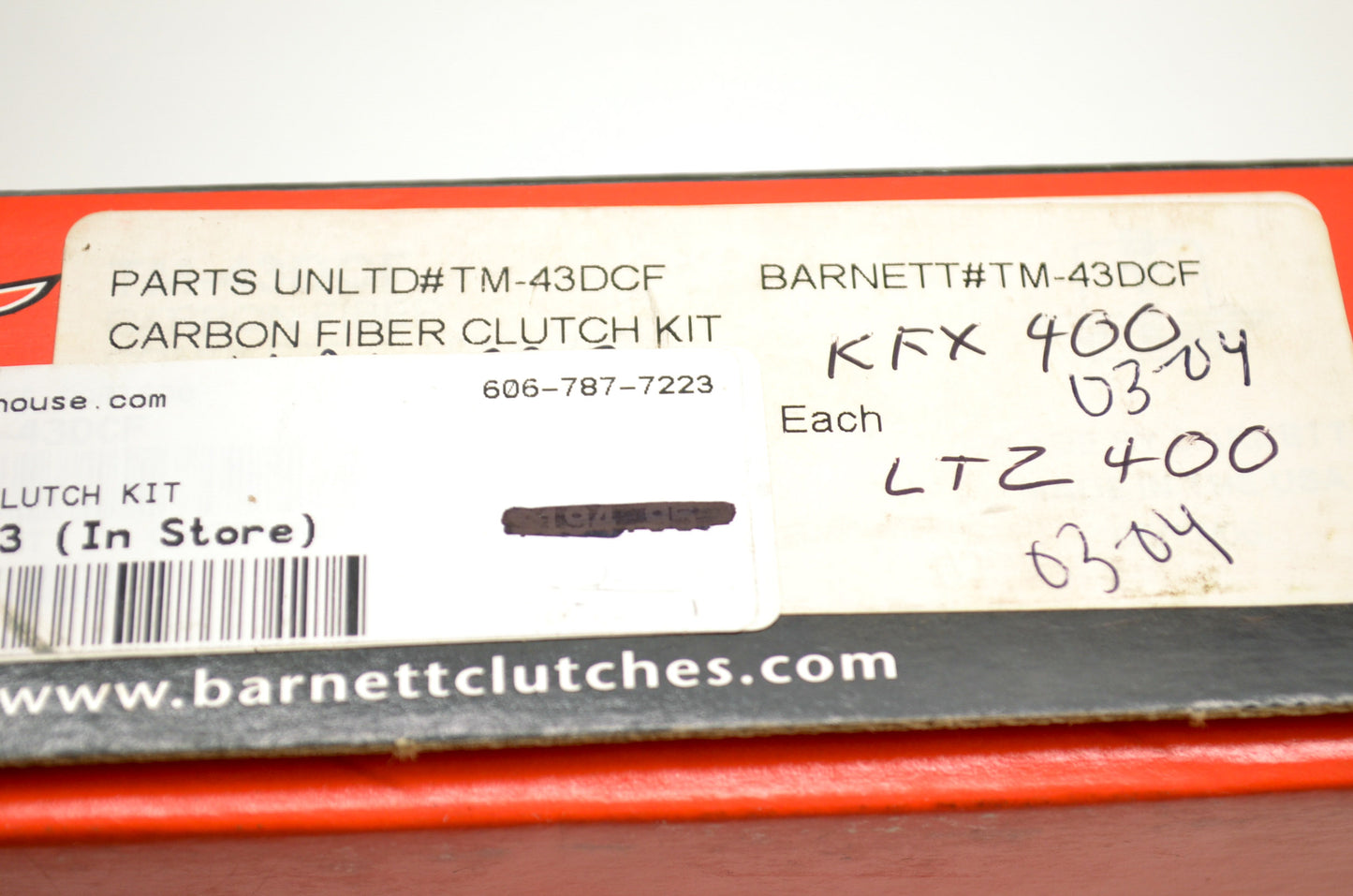 Barnett TM-43DCF Carbon Fiber Clutch Kit NOS