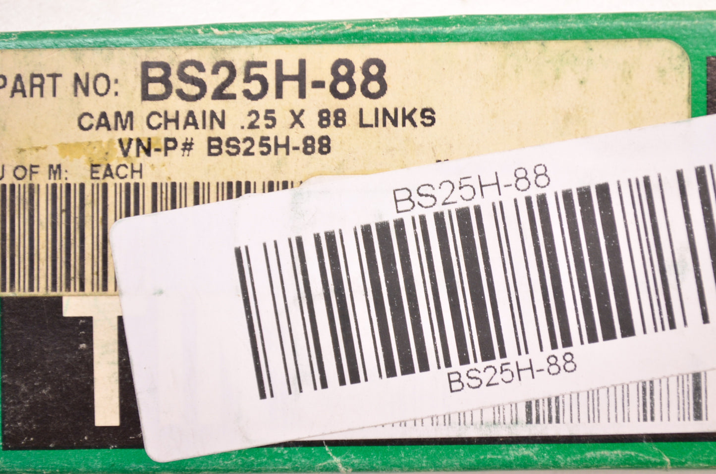 New Tsubaki Cam Chain 25 x 88 Links NOS