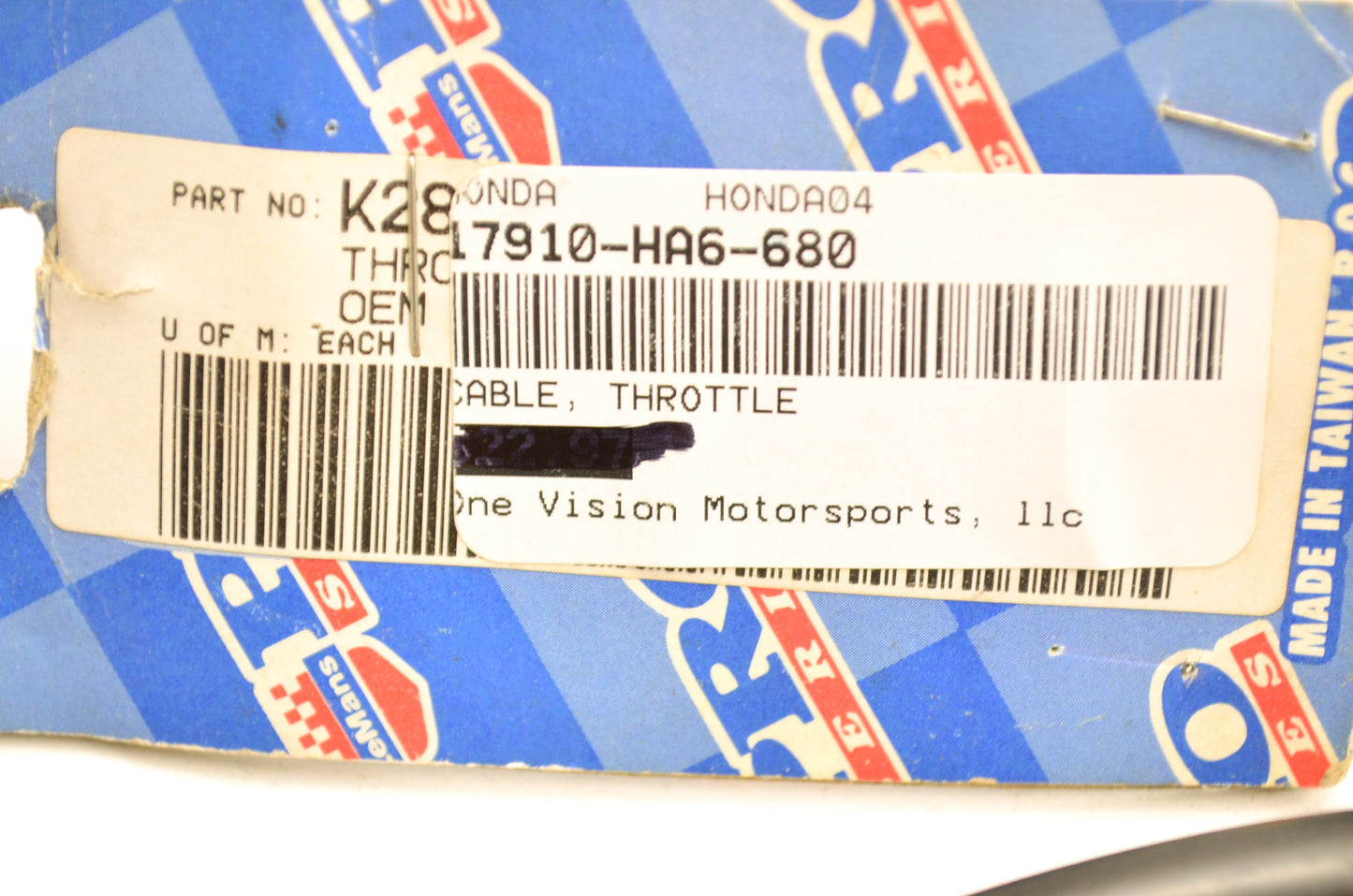 New LeMans Pro Series Throttle Cable Honda NOS
