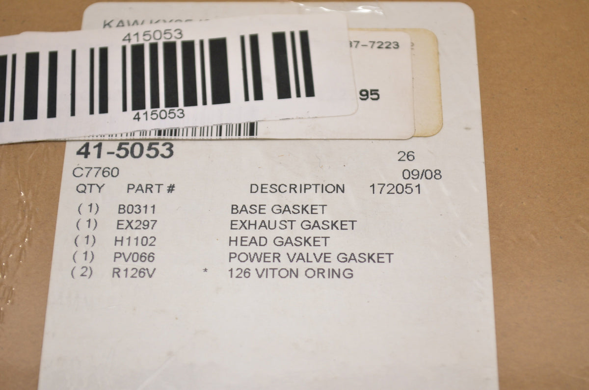 Cometic 41-5053, C7760 Top End Gasket Kit 505mm 01 KX85 NOS