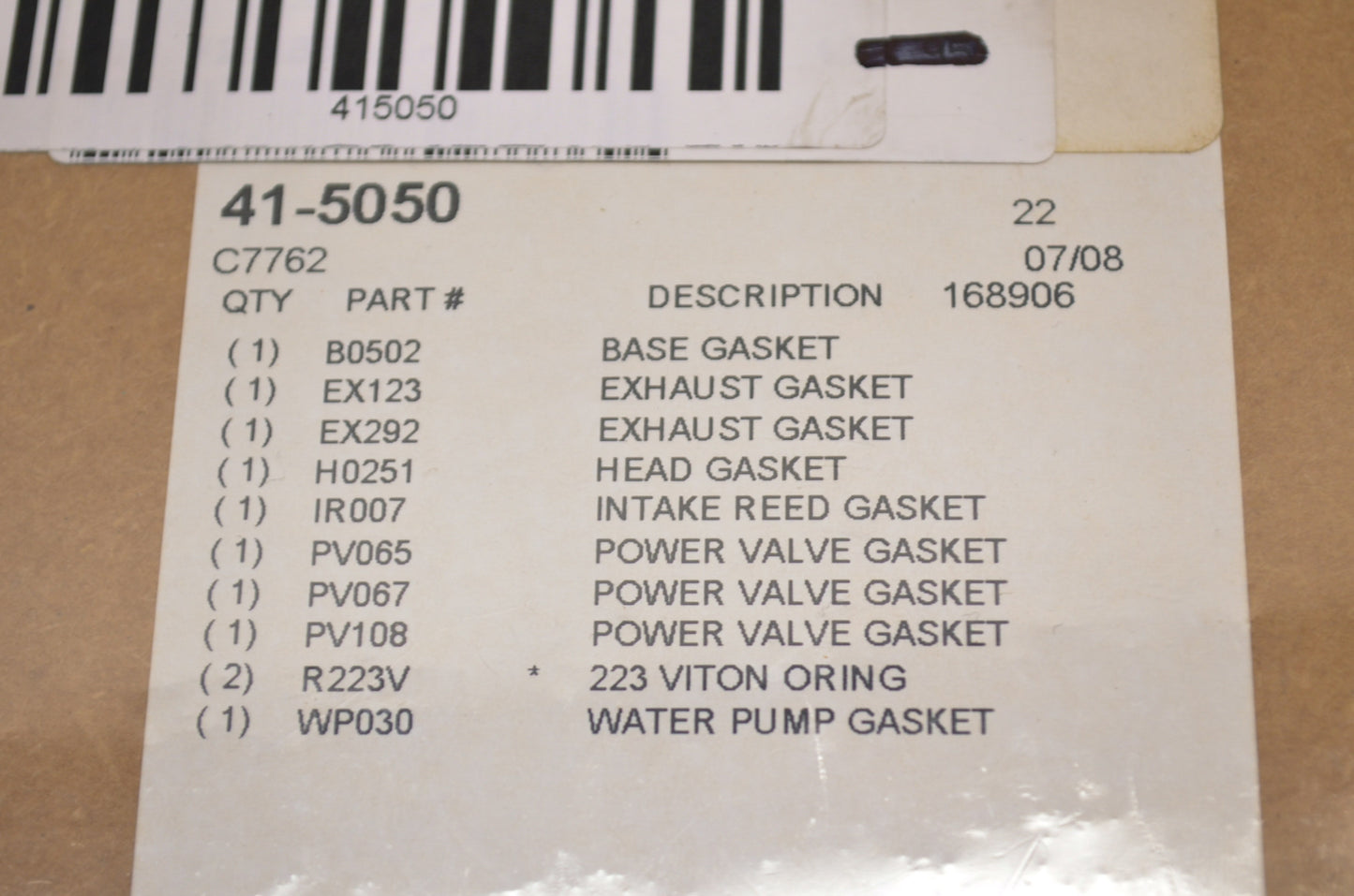 Top End Gasket Kit NOS
