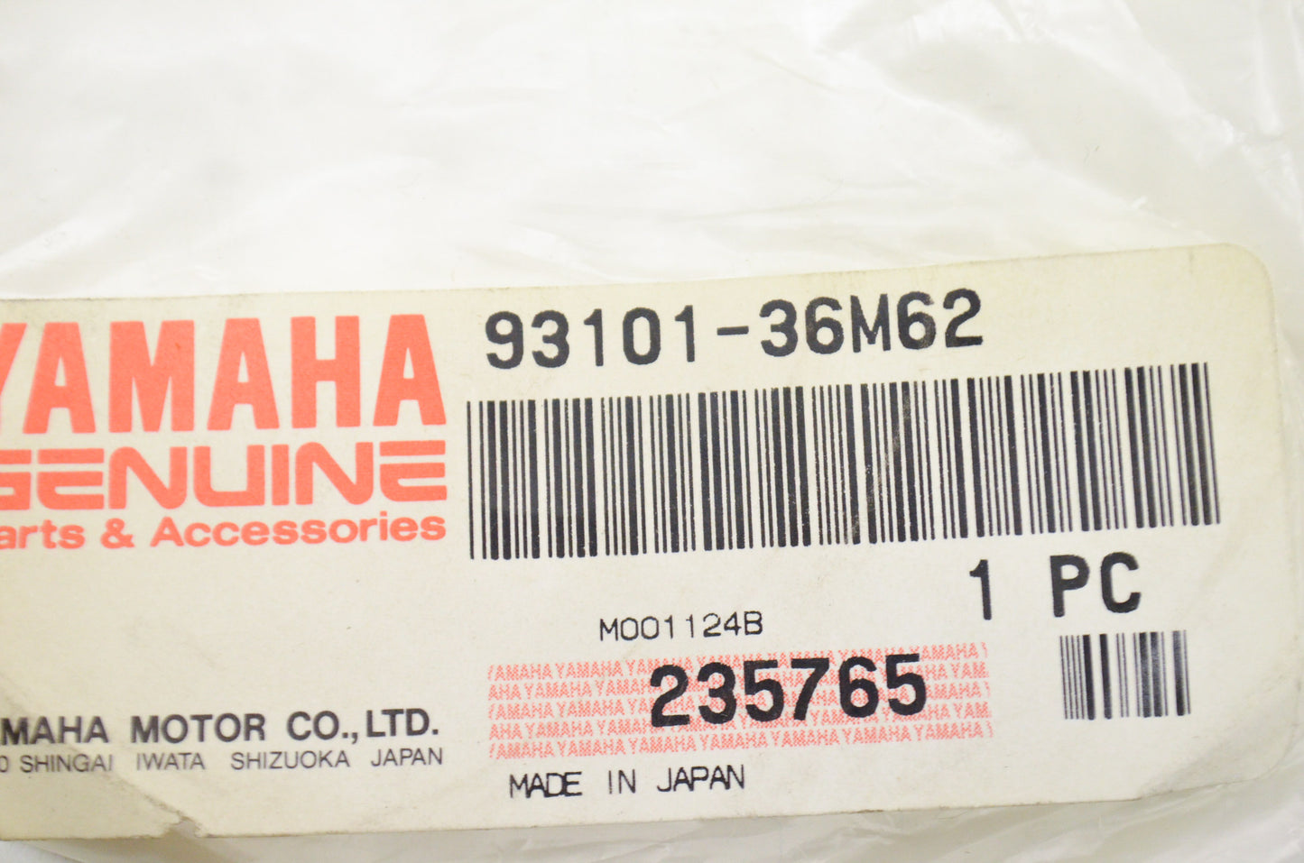 OEM Yamaha 93101-36M62-00 Oil Seal NOS