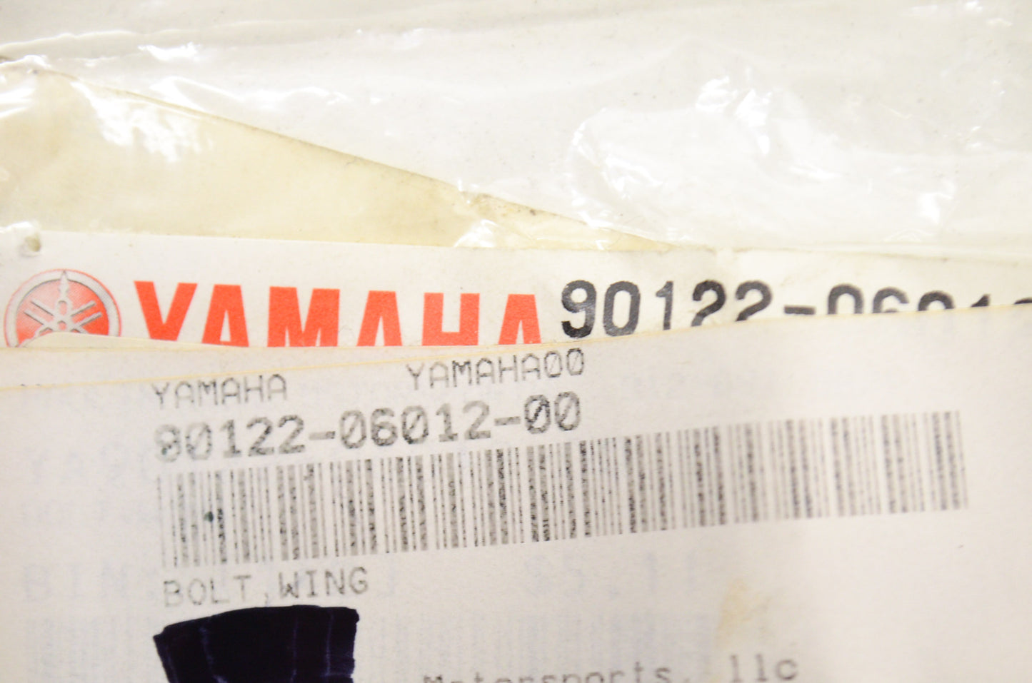 New OEM Yamaha 90122-06012-00 Wing Bolt NOS