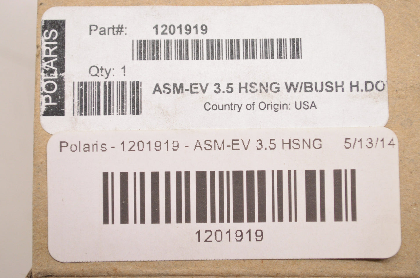 OEM Polaris 1201919 Housing with Bushing Dowell NOS
