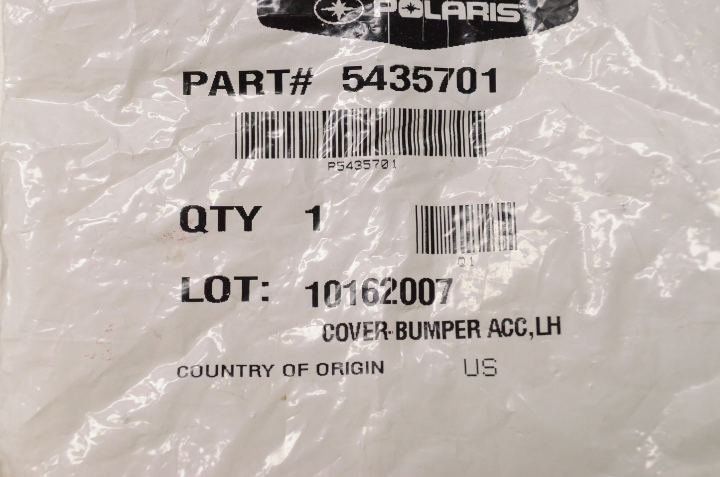 Left Hand Bumper Mount Cover NOS