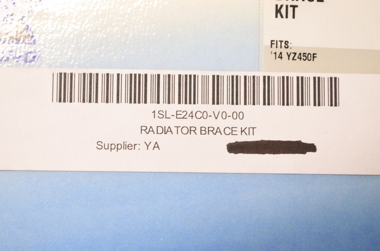New OEM Yamaha Radiator Brace Kit NOS