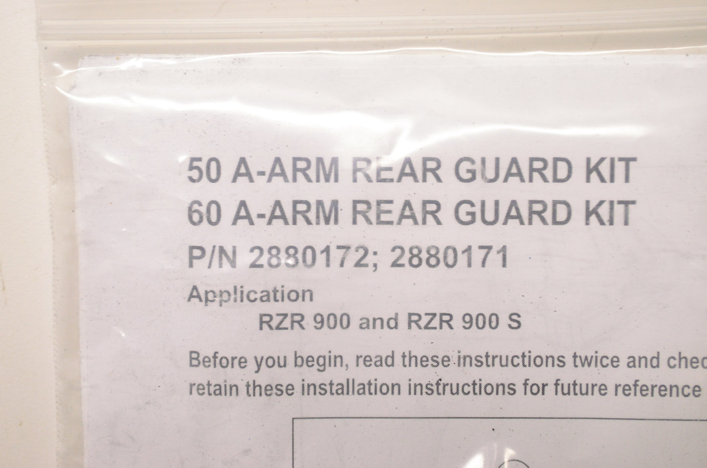A Arm Rear Guard Kit NOS