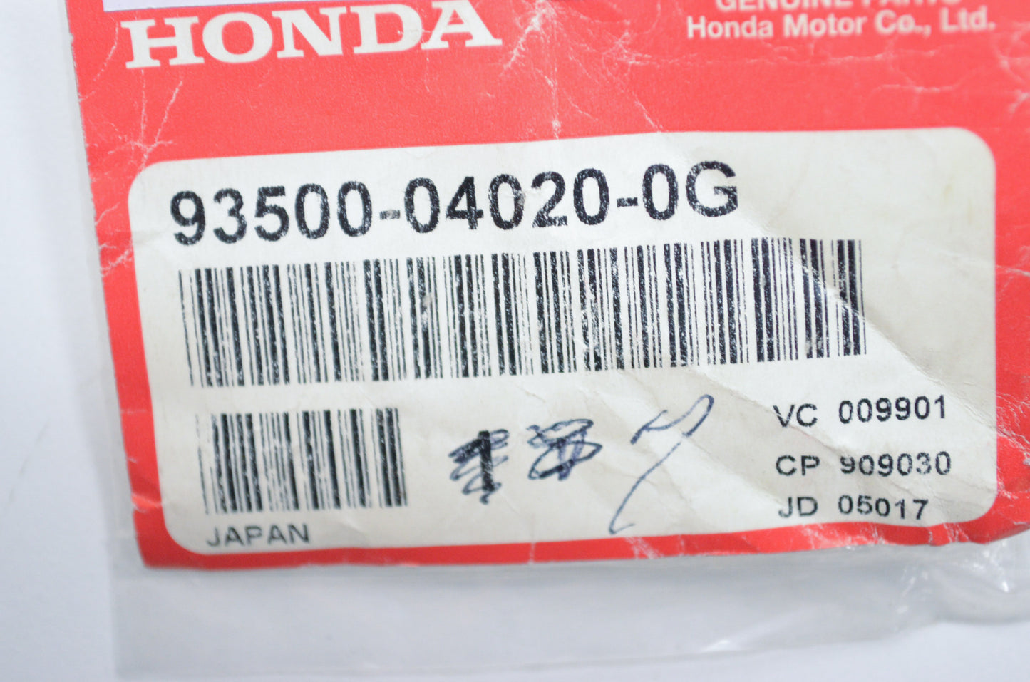 OEM Honda 93500-04020-0G Pan Screw (4X20) Qty 5 NOS