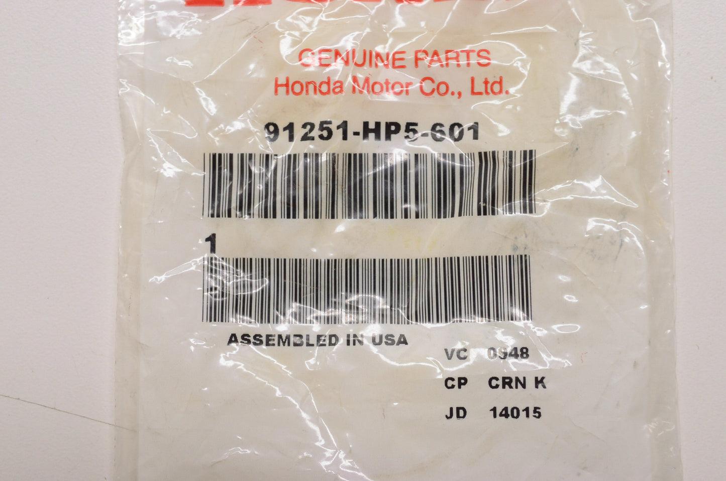 OEM Honda 91251-HP5-601 Oil Seal 39X70X11 NOS