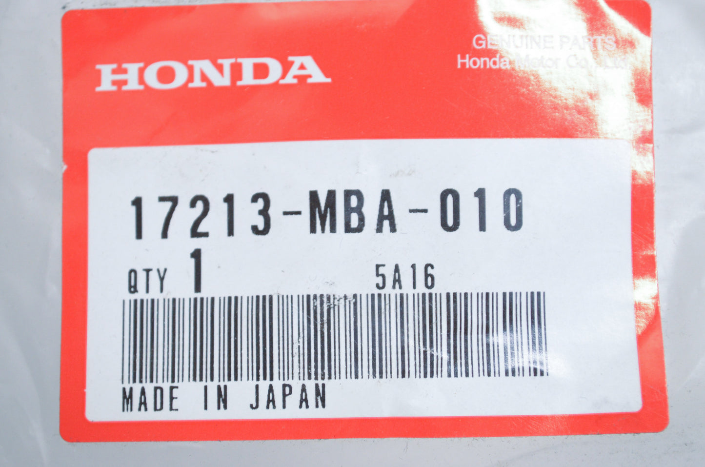 OEM Honda 17213-MBA-010 Air Cleaner Element NOS