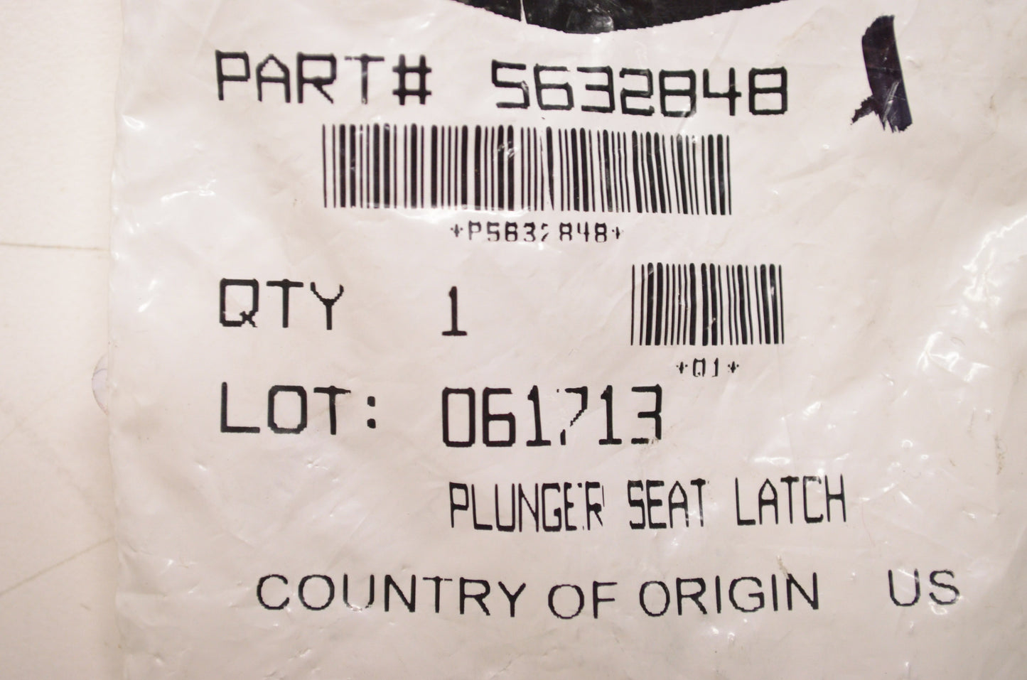 Seat Latch Plunger NOS