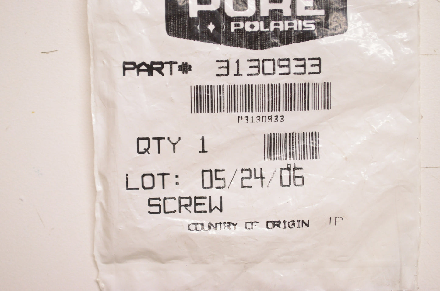 OEM Polaris 3130933 Screw NOS