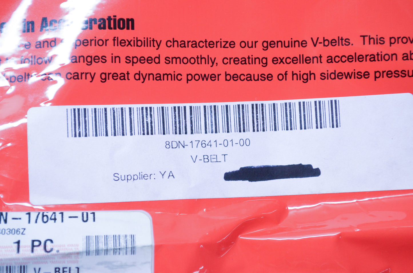 OEM Yamaha 8DN-17641-01-00 V-Belt NOS