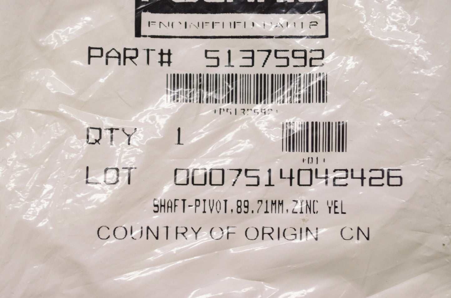 New OEM Polaris Pivot Shaft 89.71MM NOS