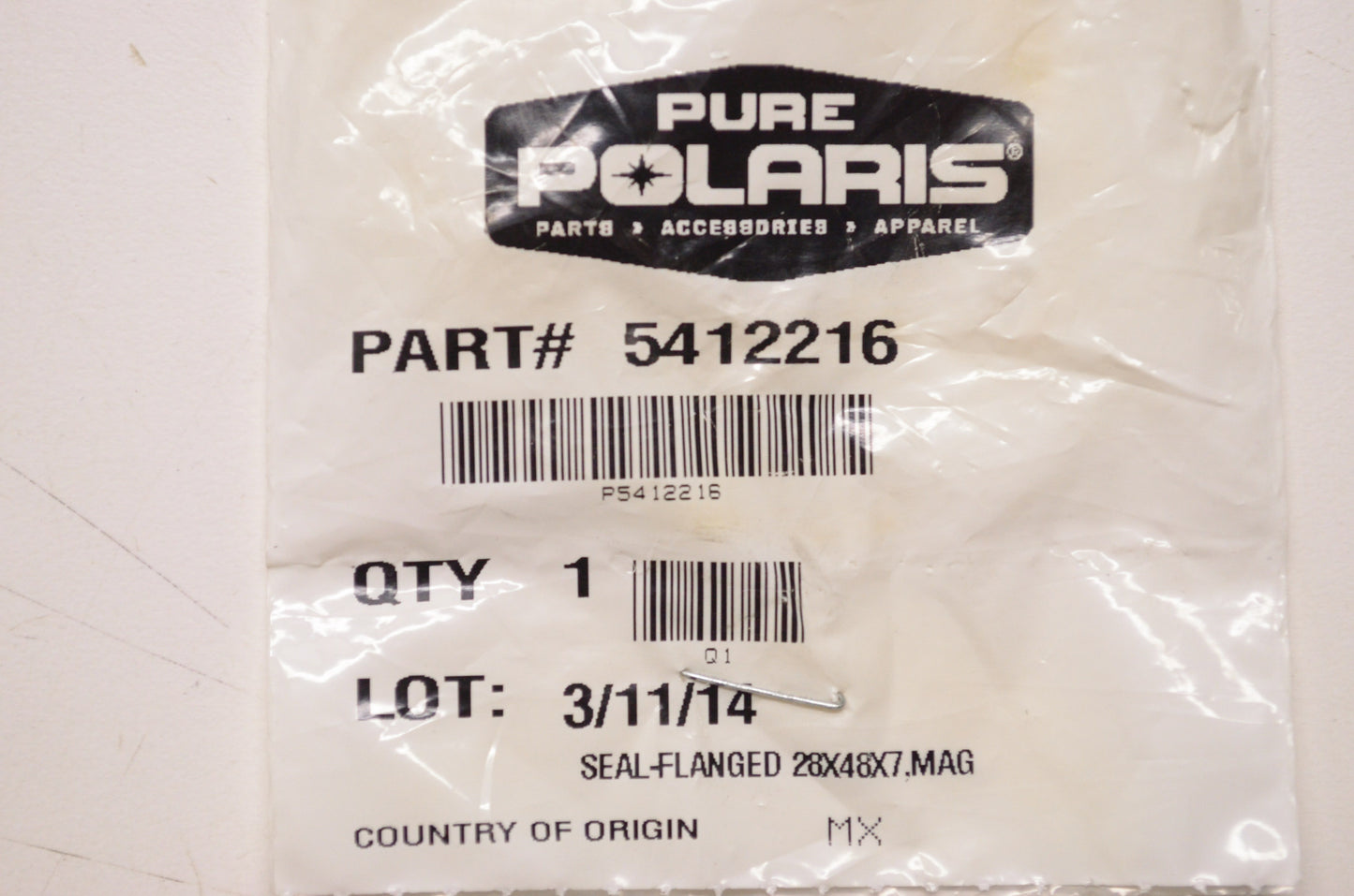 New OEM Polaris Flanged Seal 28x48x7 NOS