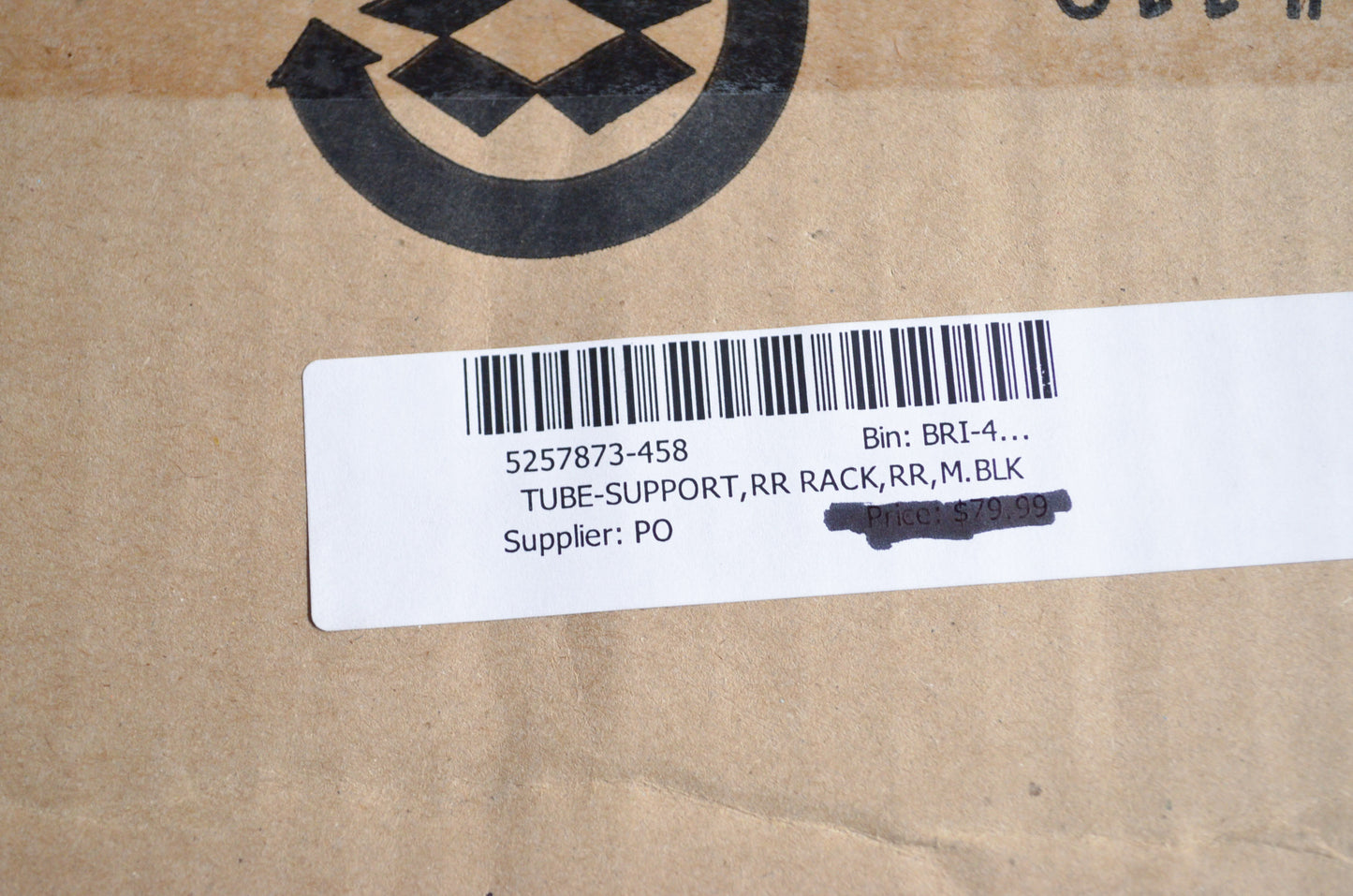 New OEM Polaris Rear Rack Support Tube NOS