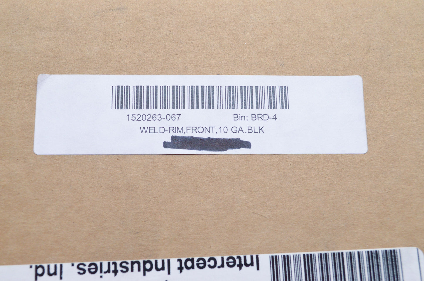 New OEM Polaris Black Front Rim NOS