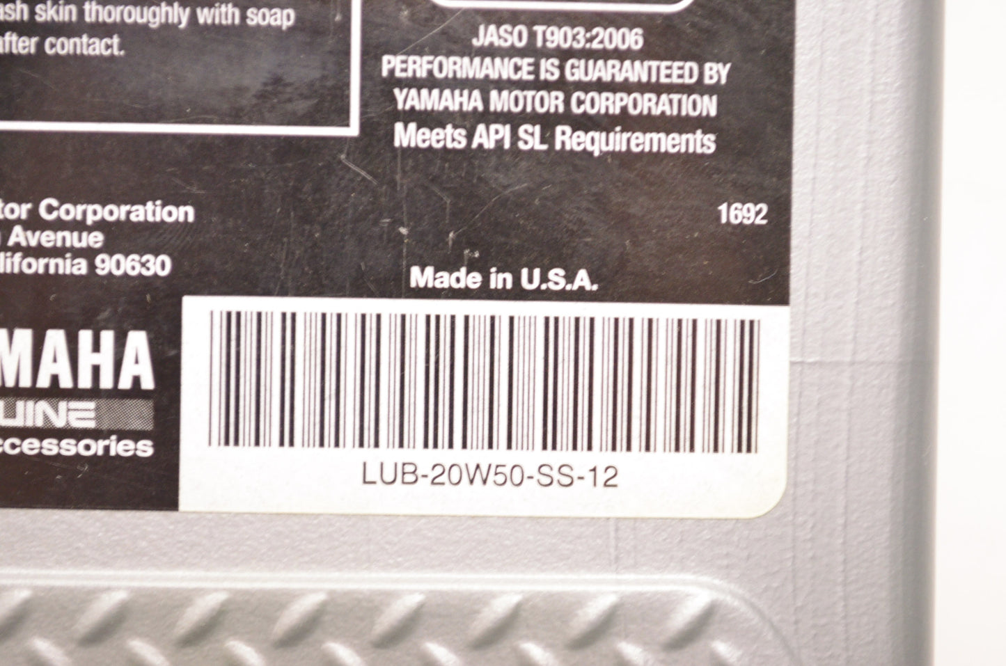 New OEM Yamaha Four Stroke SAE 20W-50 NOS