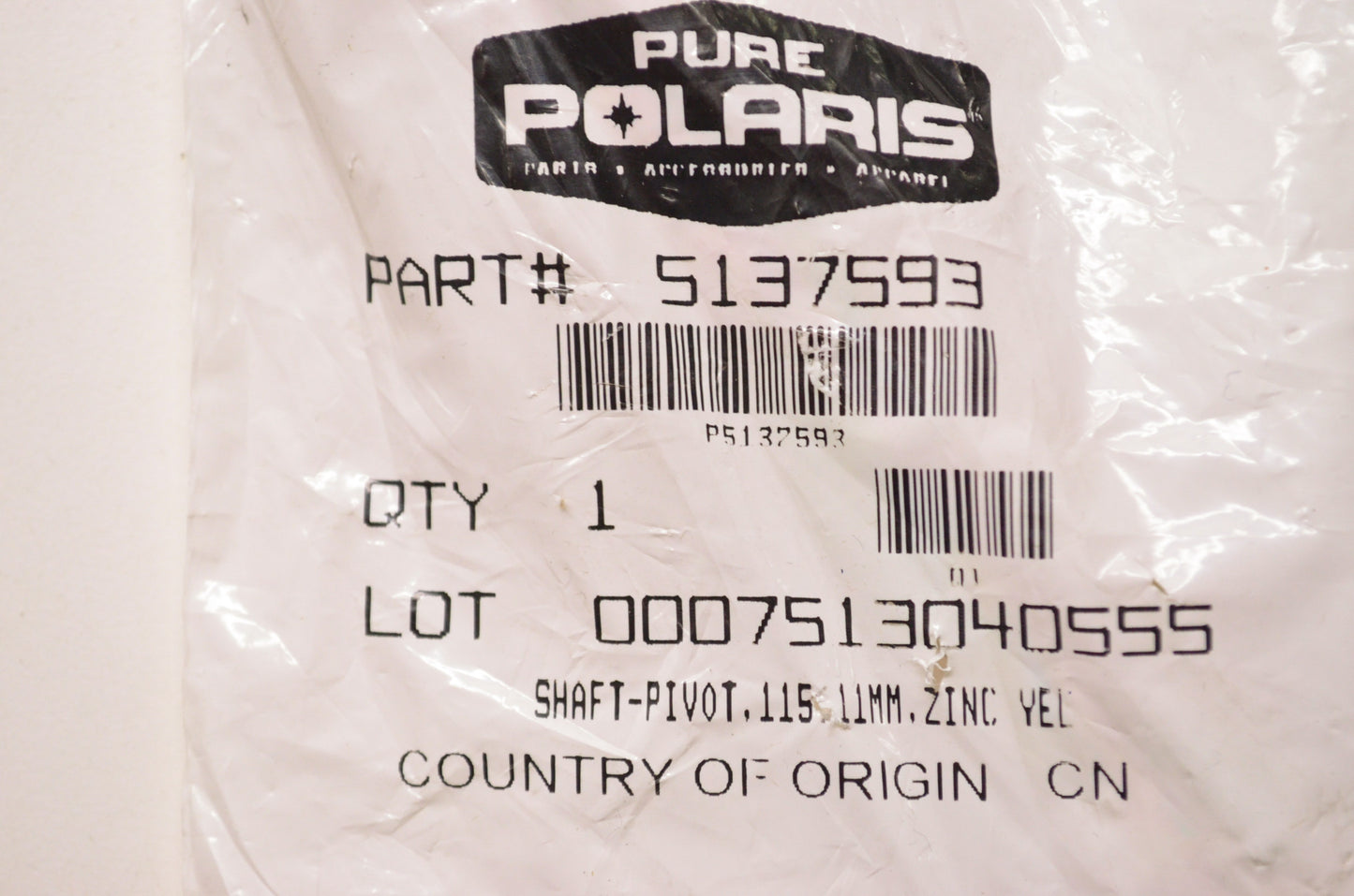 Pivot Shaft .115 11MM NOS