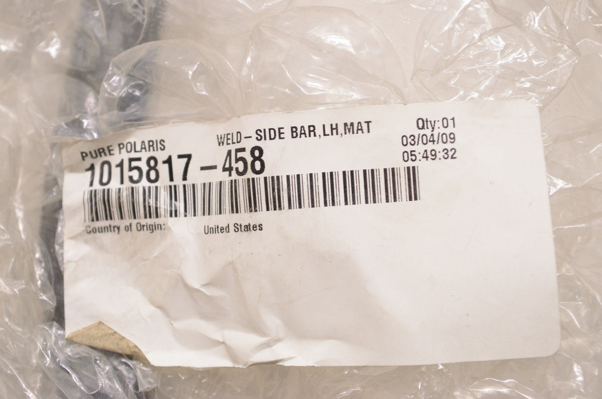 OEM Polaris 1015817-458 Front Left Side Bar NOS