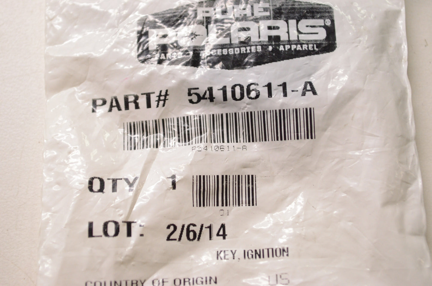 OEM Polaris 5410611-A Ignition Key