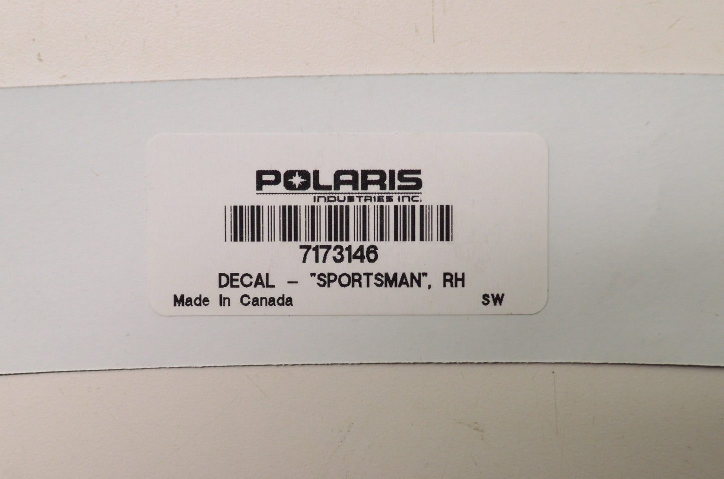 OEM Polaris 7173146 Right Hand Decal "Sportsman" NOS