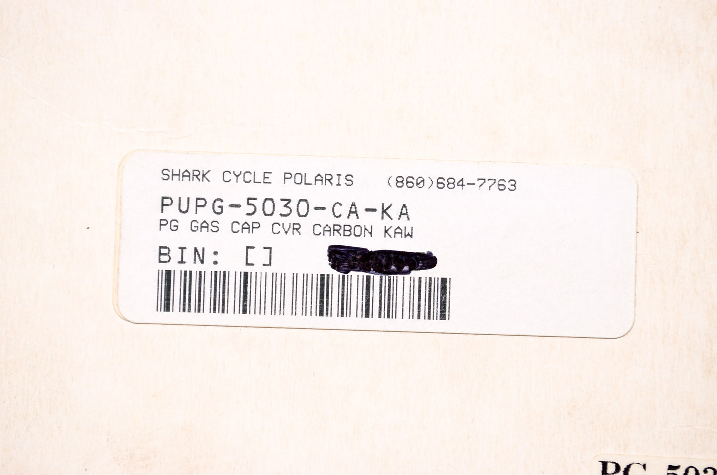 Pro Grip 5030-CA-KA Carbon Kawasaki Gas Cap Cover NOS