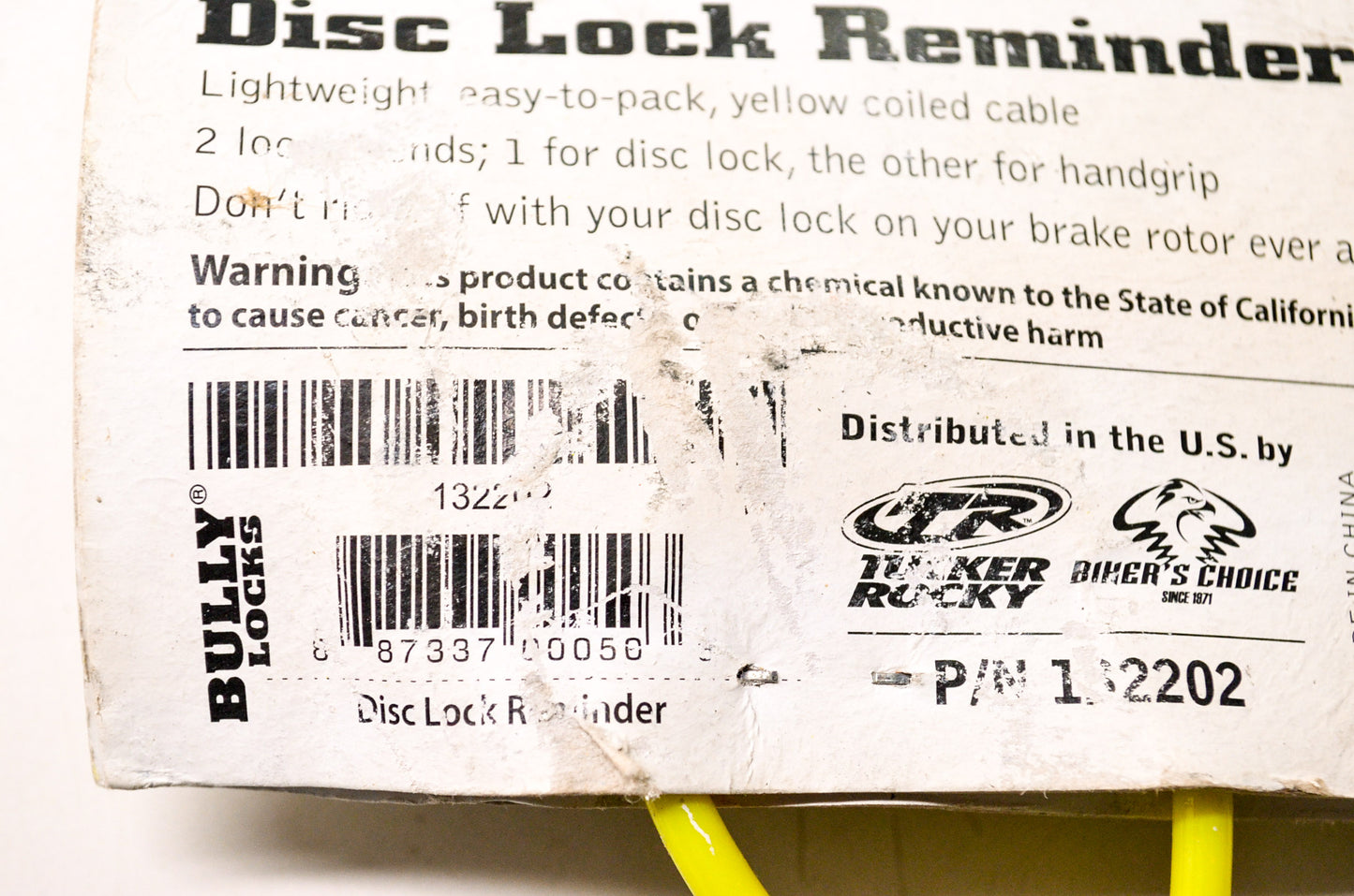 Disc Lock Reminder NOS