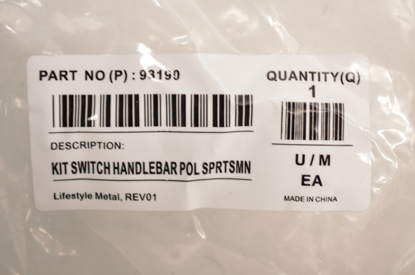 New Warn Polaris Sportsman Handlebar Winch Rocker Switch Kit NOS