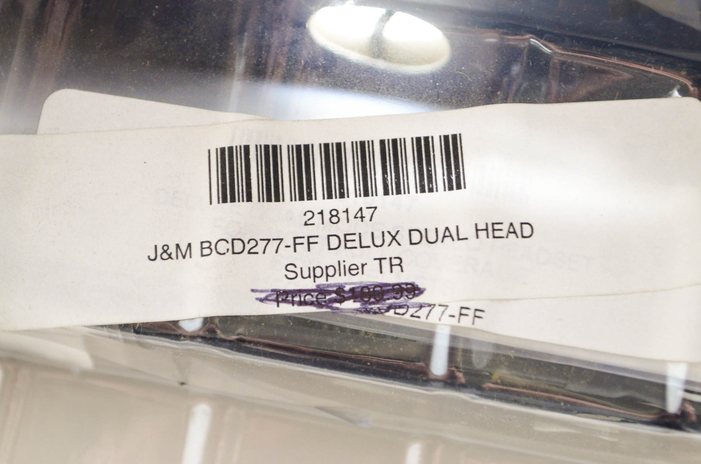J&M HS-BCD277-FF Deluxe 277 Series Helmet Headset NOS
