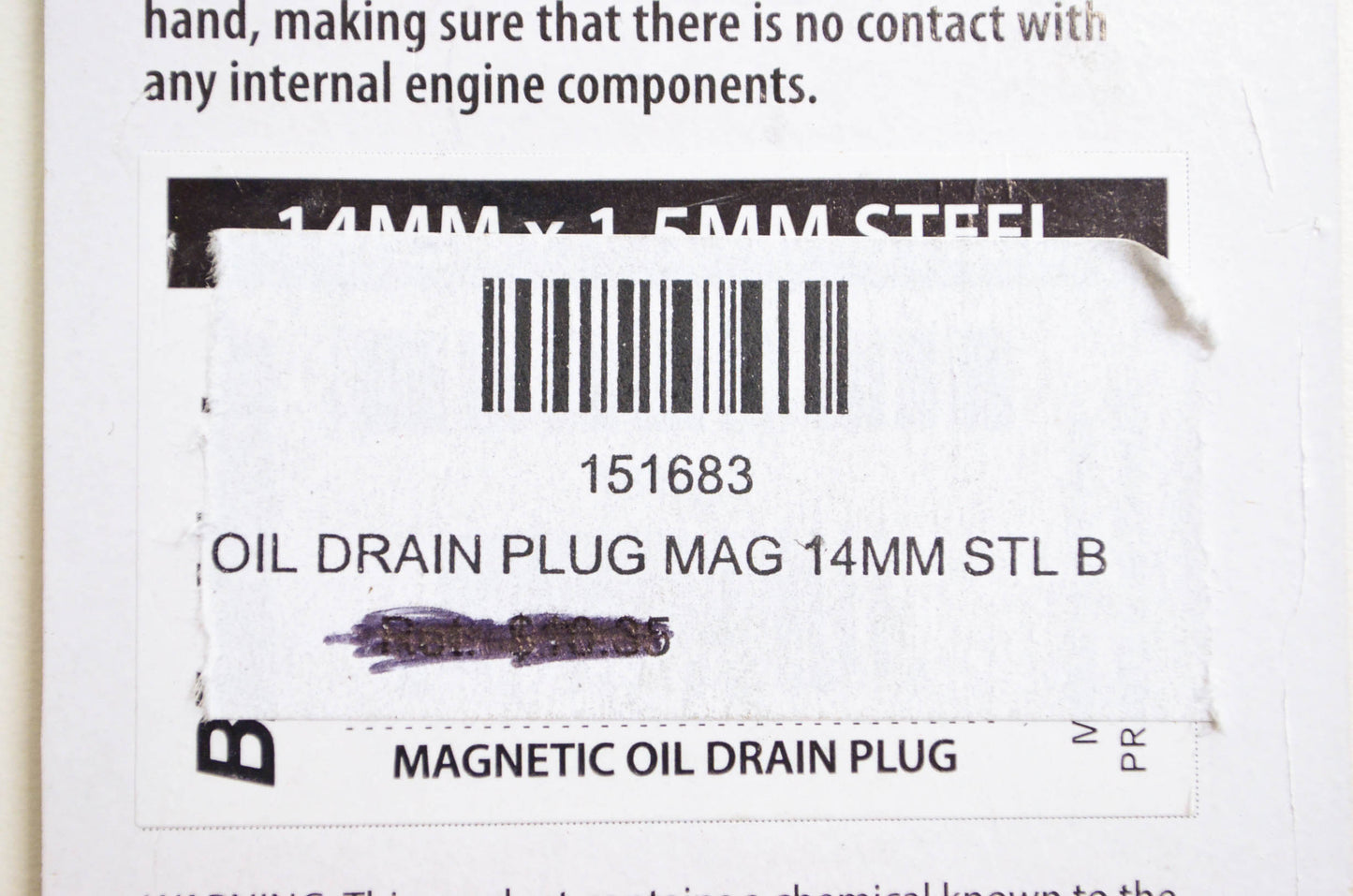 New Bike Master 14MM Oil Drain Plug Mag NOS