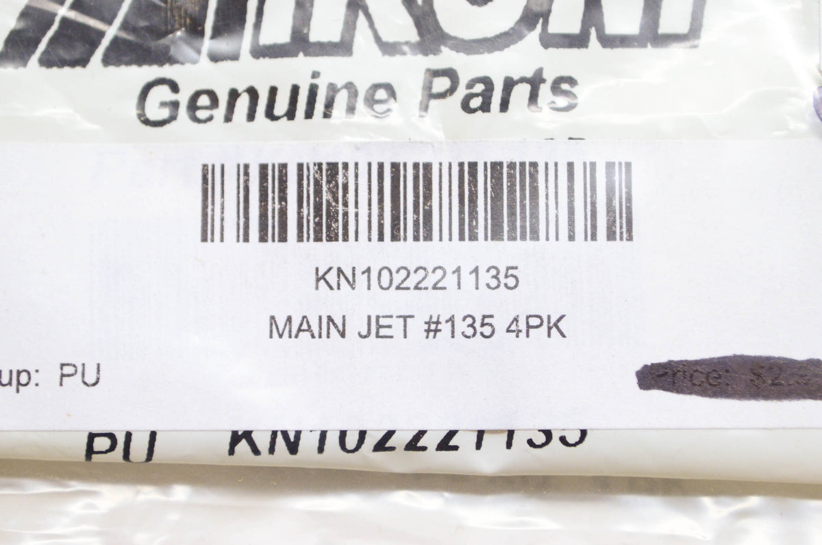 Mikuni KN102221135, KN102.221-135 Main Jet Size 135 NOS