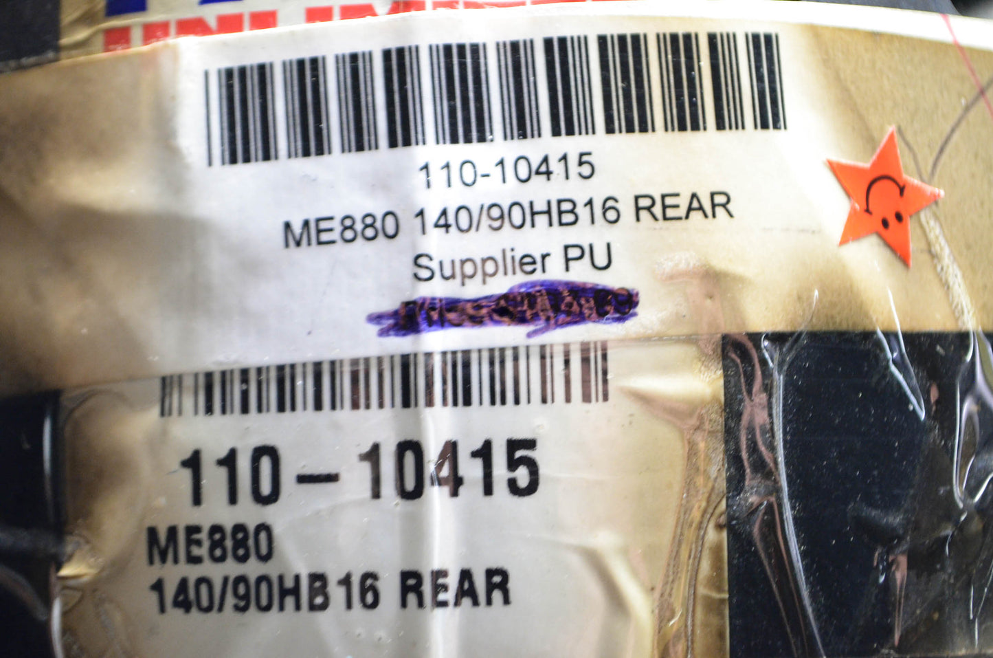New Metzeler ME 880 140/90HB X 16' Blackwall Tire NOS