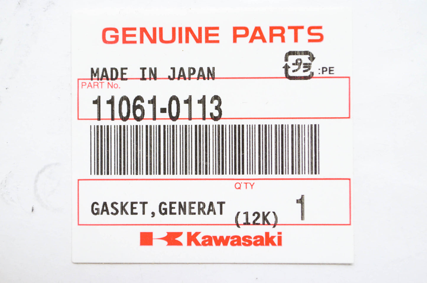 OEM Kawasaki 11061-0113 Generator Cover Gasket NOS