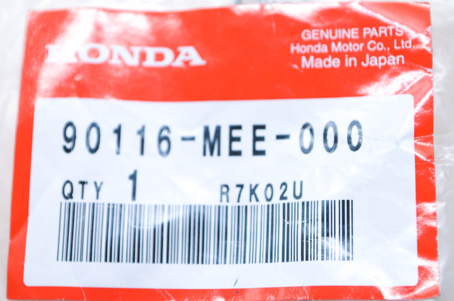 OEM Honda 90116-MEE-000 Socket Bolt (10X28) NOS