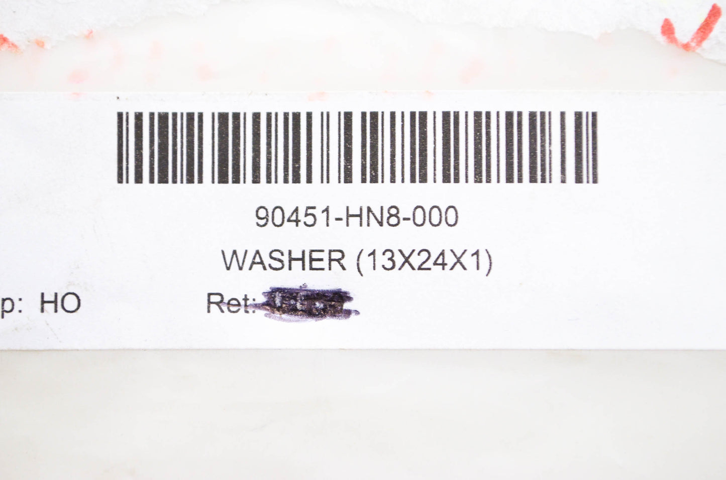 OEM Honda 90451-HN8-000 Washer (13X24X1) NOS