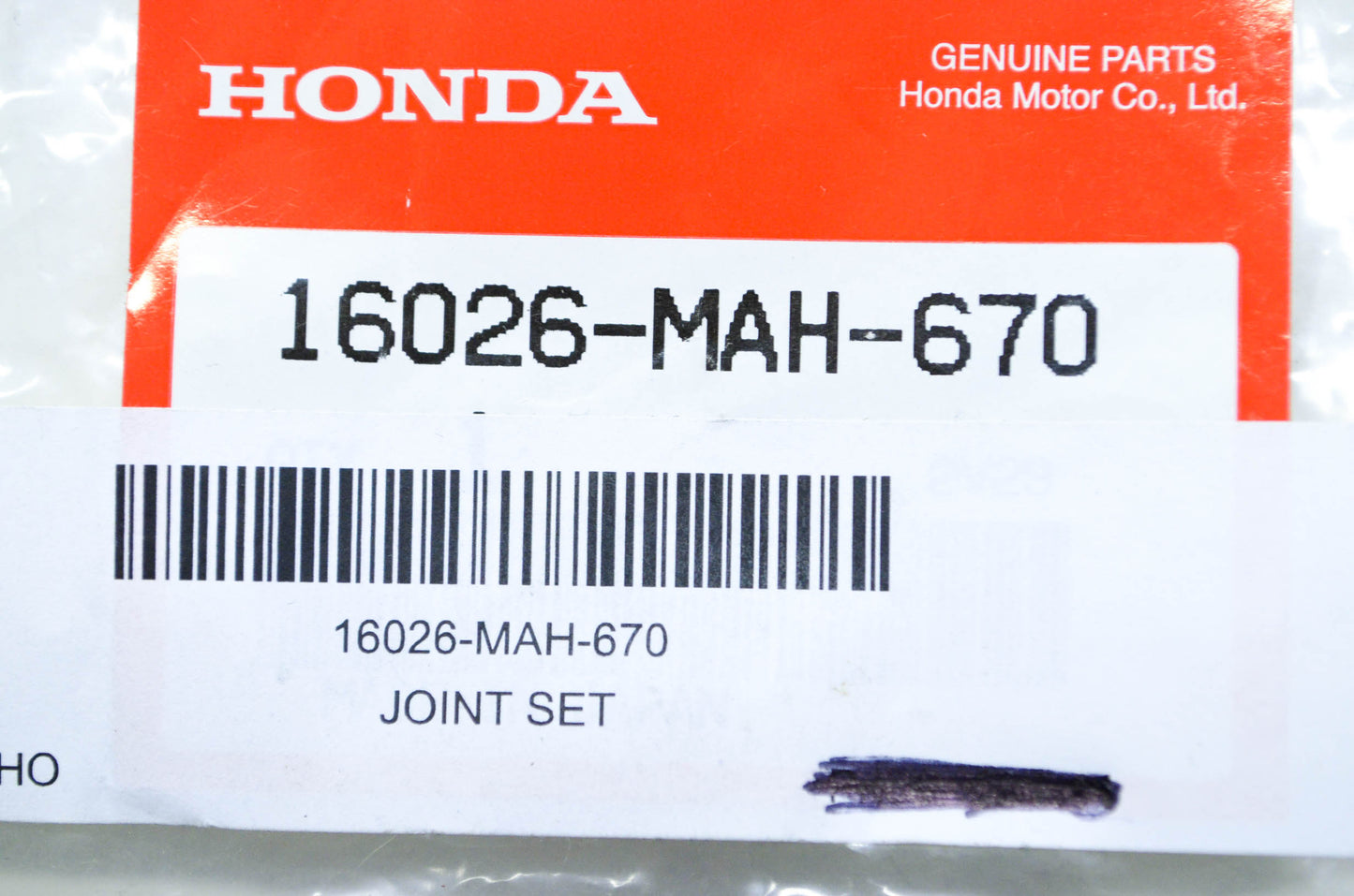 OEM Honda 16026-MAH-670 Joint Set